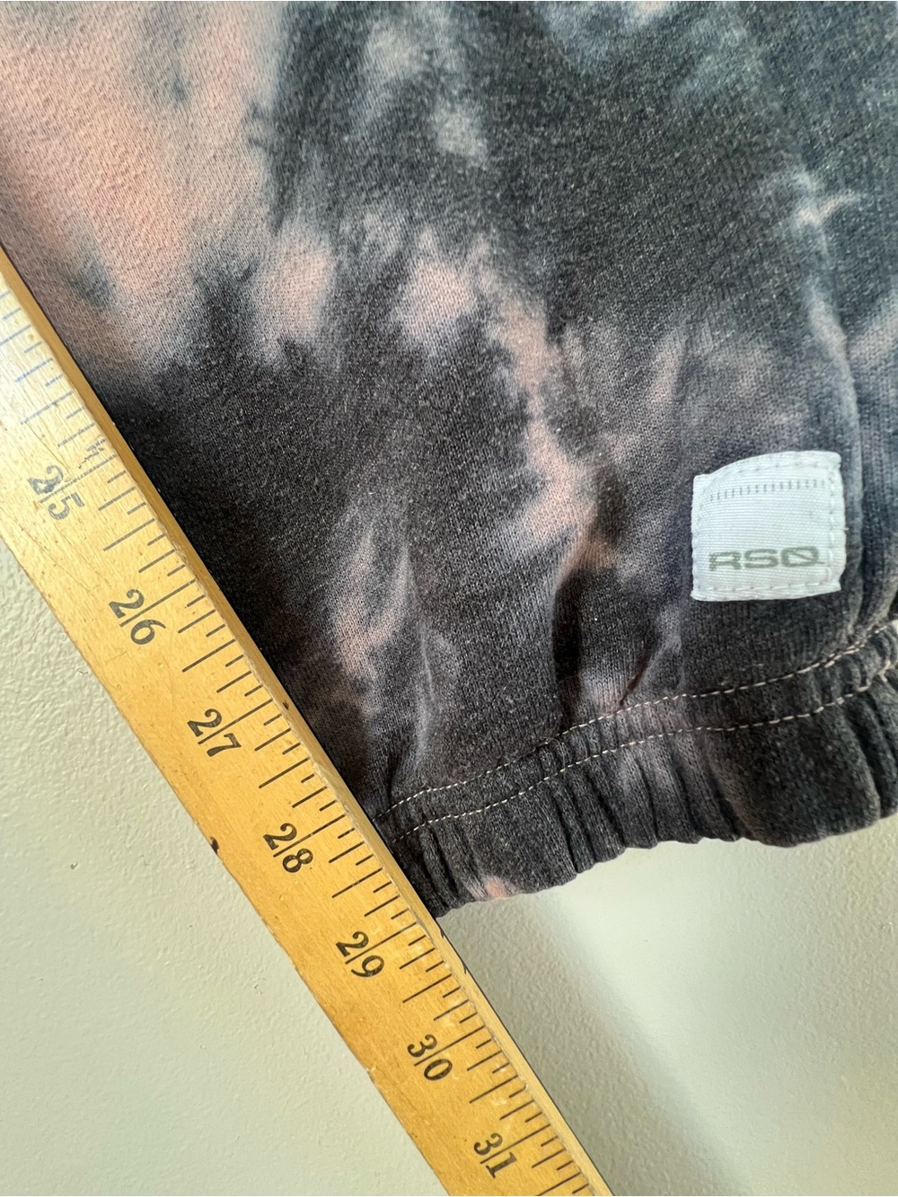 RSQ Pink and Black Tie Dye Sweatpants Joggers Loungewear Edgy - Picture 7 of 16
